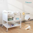 【i-smart】皇家嬰兒尿布台/置物架 附防水軟墊+收納盒六件組-(兩色可選)