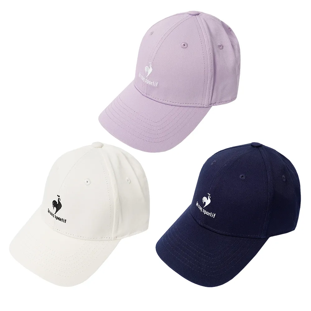 【LE COQ SPORTIF 公雞】經典刺繡LOGO休閒運動棒球帽 帽子 中性-3色-LWR03303