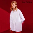 【Le Polka】百搭寬版造型襯衫-女