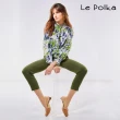 【Le Polka】質感墨綠合版長褲-女