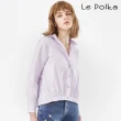 【Le Polka】丁香紫造型襯衫-女