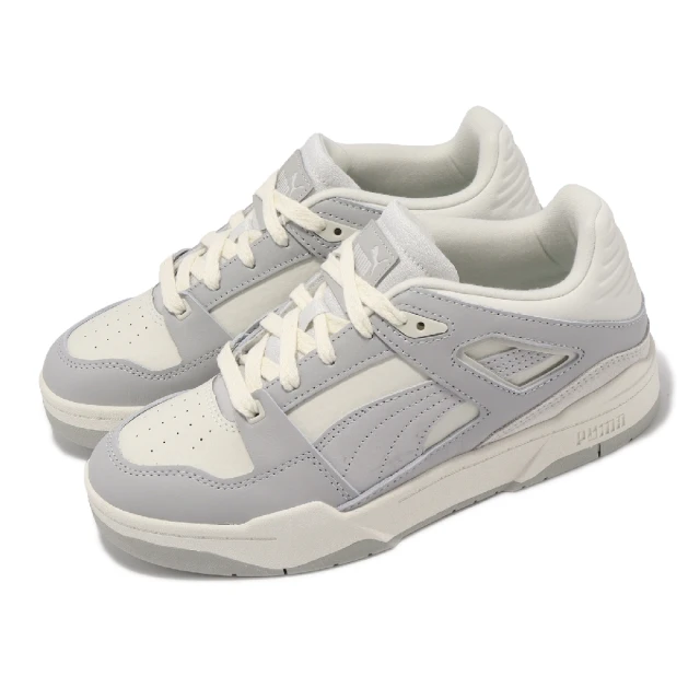 PUMA 休閒鞋 Slipstream Selflove Wns 女鞋 灰 米白 皮革 拼接 低筒 復古(393049-02)