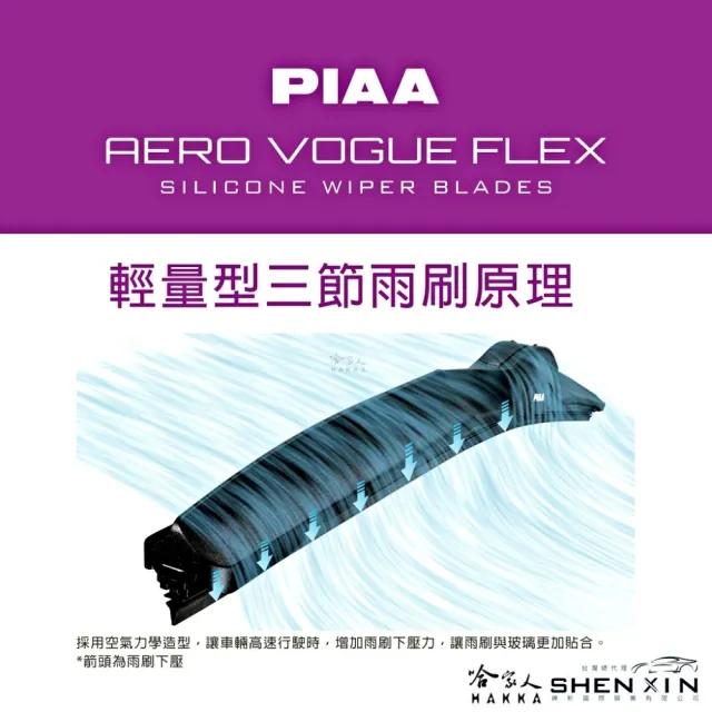 【PIAA】MITSUBISHI Galant FLEX輕量化空力三節式撥水矽膠雨刷(20吋 18吋 93~97年 哈家人)