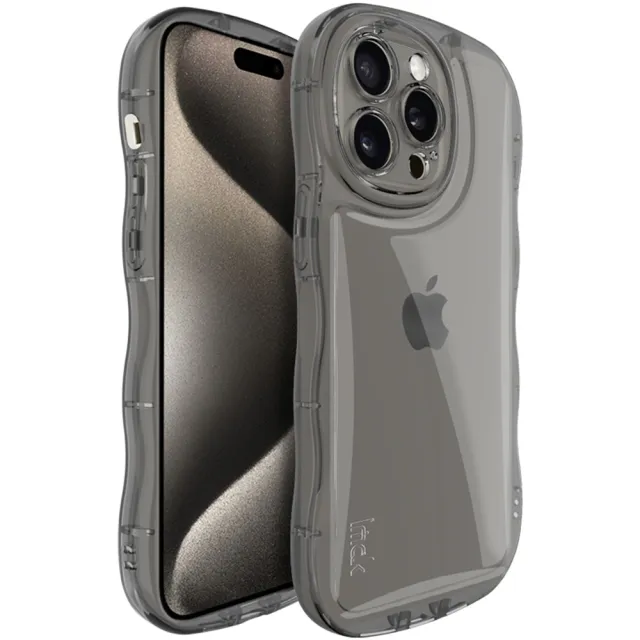 【IMAK】Apple iPhone 15 Pro 6.1吋 波浪泡泡防摔套(TPU軟套)