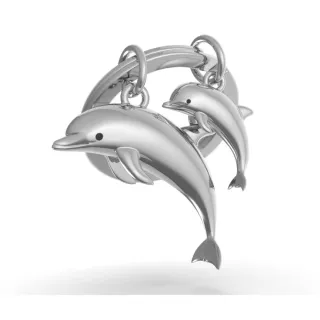 【Metalmorphose】MTM海豚造型質感鑰匙圈(滿2件送皮革鑰匙圈)