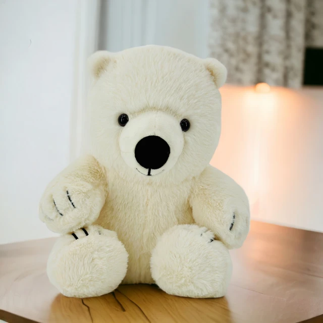 歐比邁 北極熊娃娃 玩偶 30CM(12吋北極熊 0113031)