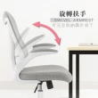 【E-home】Bruno布魯諾網布可旋轉扶手電腦椅-五色可選(辦公椅 網美椅 會議椅 美甲)