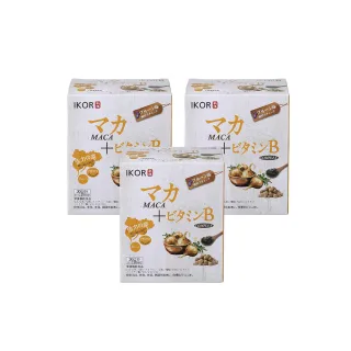 【IKOR】和漢元氣瑪卡BB顆粒食品3盒組(30袋/盒 B群 精氣神養成 姬松茸)