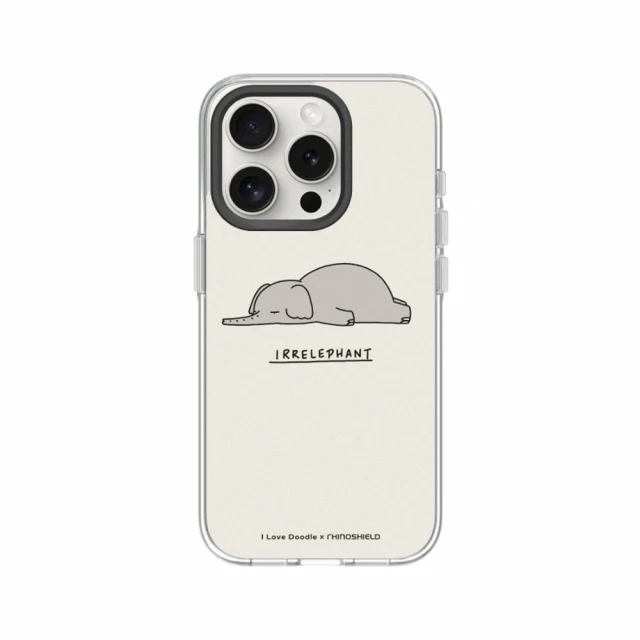 RHINOSHIELD 犀牛盾RHINOSHIELD 犀牛盾 iPhone 14系列 Clear MagSafe兼容 磁吸透明手機殼/大象(I Love Doodle)