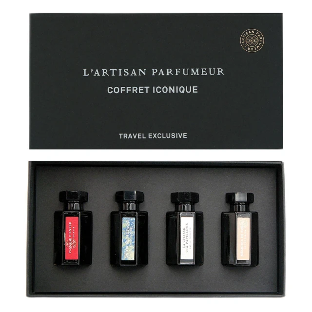 【L Artisan Parfumeur 阿蒂仙之香】四入小香禮盒 5mlx4(冥府之路/玫瑰追憶/尋找蝴蝶/布列塔尼 國際航空版)