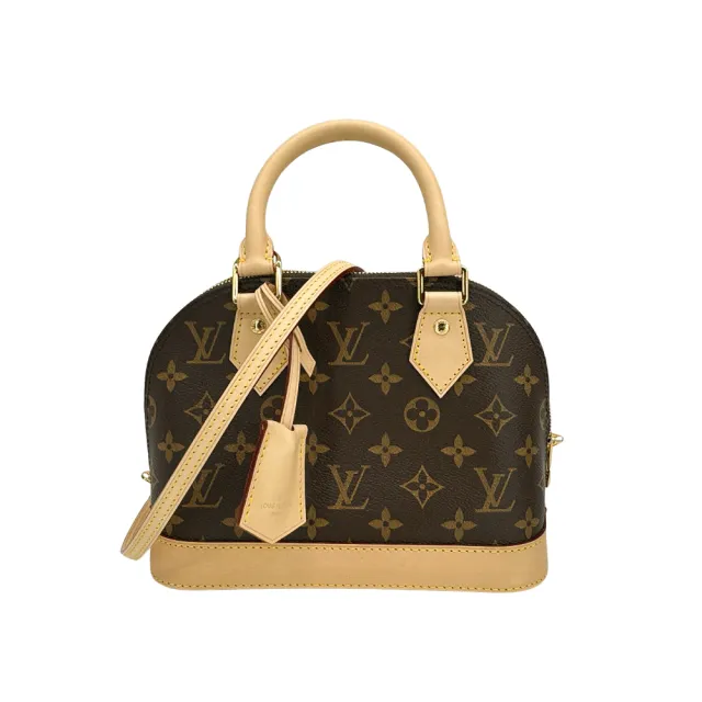 【Louis Vuitton 路易威登】展示品 Monogram Alma BB手提斜背二用包(M53152-咖)