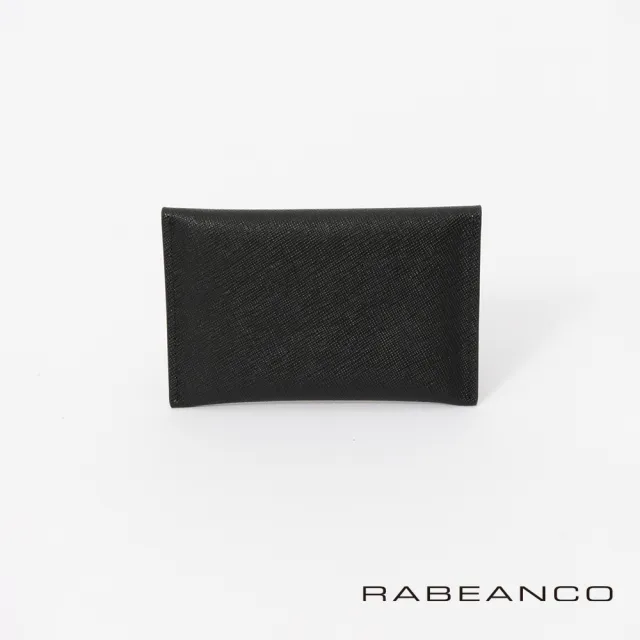 【RABEANCO】真皮多功能卡片零錢包(黑)