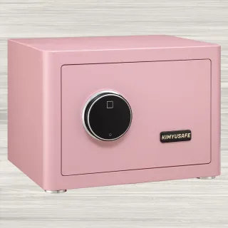 【金鈺保險箱】AG-2535 時尚家用小型櫻花粉色指紋觸碰密碼保險櫃(家用雙重防盜保險箱/金庫)