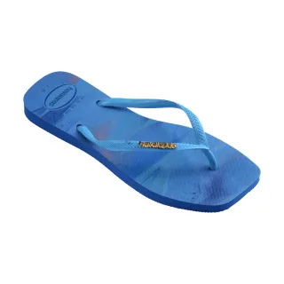 【havaianas 哈瓦仕】拖鞋 女鞋 方形 漸層 渲染 Slim Square Trendy 藍 4148914-3847W(哈瓦士)