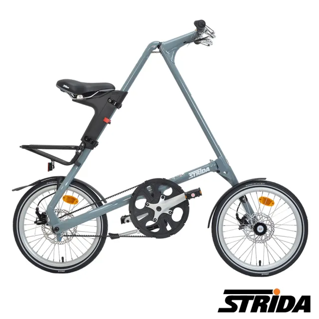 【STRiDA】速立達 18吋SX 單速碟剎折疊單車/三角形腳踏車(吸睛的三角型車架)