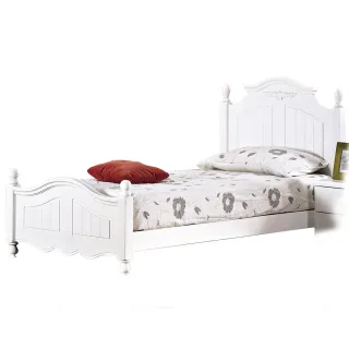 【Hampton 漢汀堡】潔米白色3.5尺單人床架(一般地區免運費/床組/單人床)