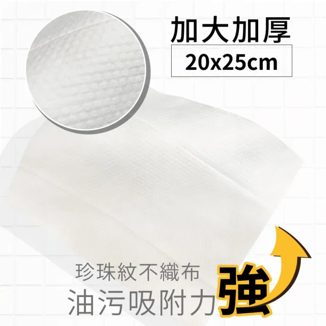 【Finetech 釩泰】廚房濕紙巾 加大加厚80抽(3包入 APG去污因子、除油汙、拋棄式抹布)