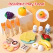 【CUTE STONE】兒童廚房玩具電器組合 攪拌機 烤麵包機 果汁機 套裝玩具