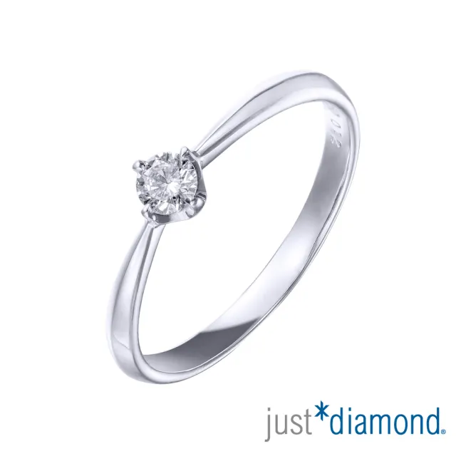 【Just Diamond】18K金 9分鑽石戒指-巧遇(港圍13)