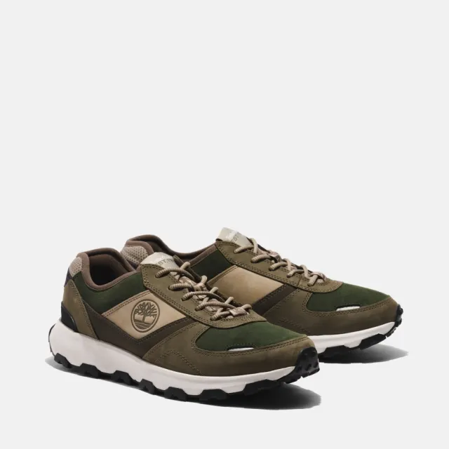 【Timberland】男款綠色戶外休閒鞋(A5WYG991)