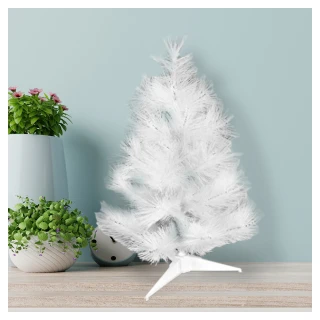 【摩達客】耶誕-2尺/2呎-60cm台灣製特級白色松針葉聖誕樹-裸樹(不含飾品/不含燈/本島免運費)