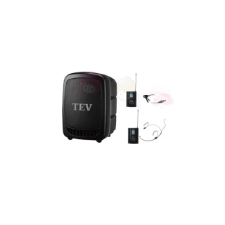 【TEV】TA-320配1領夾+1頭戴麥克風(藍芽最新版/USB/SD鋰電池 手提式無線擴音機 雙頻 全新公司貨)