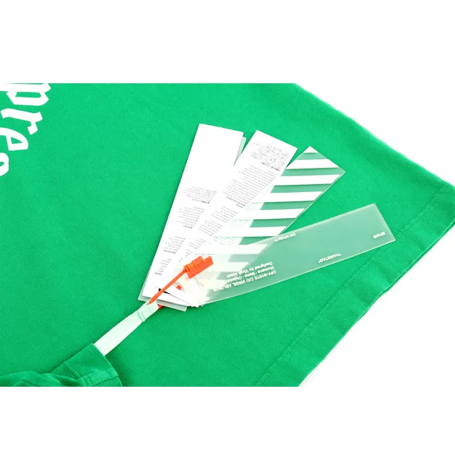 【OFF-WHITE】GOLLEGE SLIM TEE(綠色)