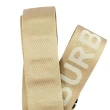 【BURBERRY 巴寶莉】經典金屬字母TB織帶造型磁扣式時尚皮帶(卡其)