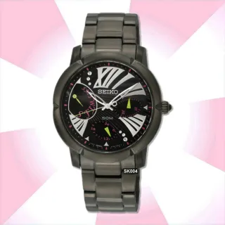 【SEIKO 精工】限量300只 Criteria巴黎情緣三眼腕錶34㎜-加高級錶盒 經銷商S6(SNT883P1/5Y66-0BF0SD)
