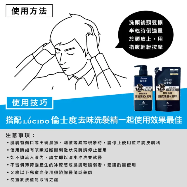 【LUCIDO倫士度】頭皮保養液200ml(頭皮護理)