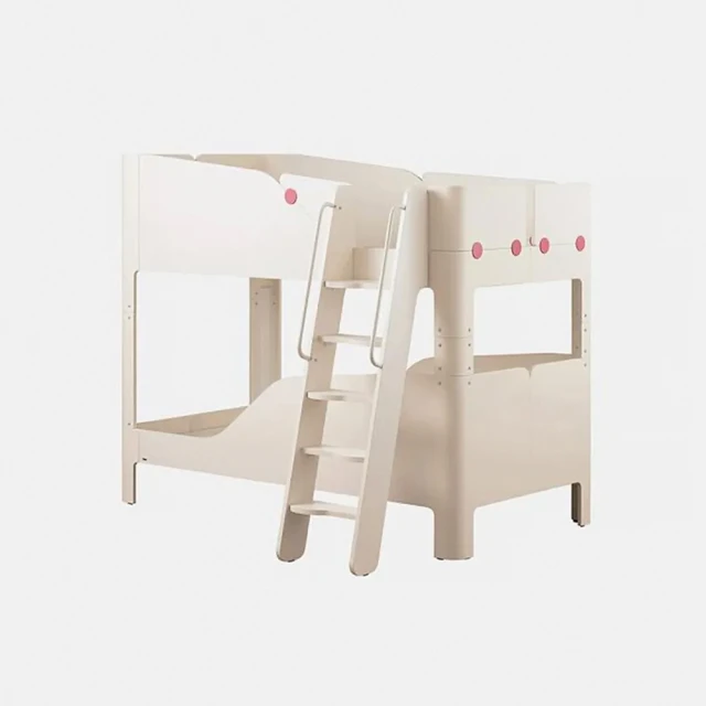 【iloom 怡倫家居】TINKLE-POP 雙層床架組-爬梯型(雙層床 床架 單人床架 雙人床架 兒童床)