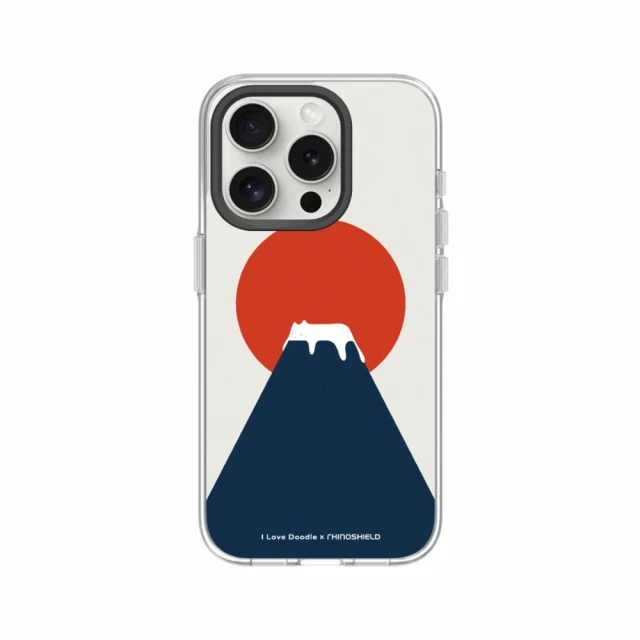 RHINOSHIELD 犀牛盾 iPhone 13系列 Clear MagSafe兼容 磁吸透明手機殼/富士山(I Love Doodle)