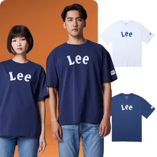 【Lee 官方旗艦】男女同款 短袖T恤 / 經典LOGO 共2色 男女共版(LB302096K14 / LB302096742)