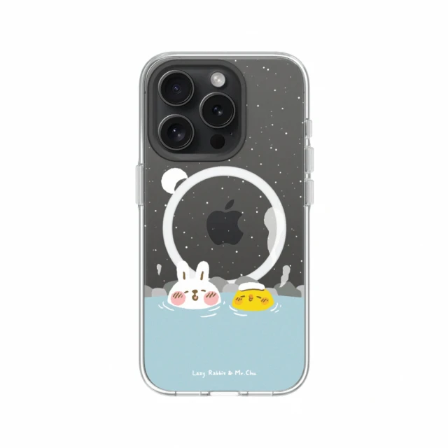 RHINOSHIELD 犀牛盾RHINOSHIELD 犀牛盾 iPhone 12系列 Clear MagSafe兼容 磁吸透明手機殼/泡溫泉(懶散兔與啾先生)