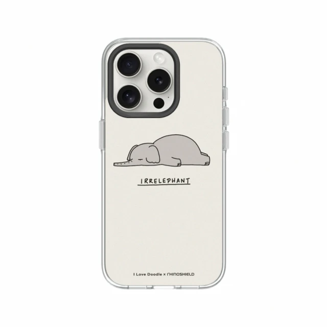 RHINOSHIELD 犀牛盾RHINOSHIELD 犀牛盾 iPhone 13系列 Clear MagSafe兼容 磁吸透明手機殼/大象(I Love Doodle)