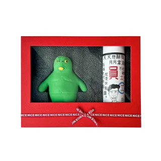 【PO:Selected】丹麥保溫禮盒組(溫度杯460ml-打工仔/紓壓綠頭魚公仔)