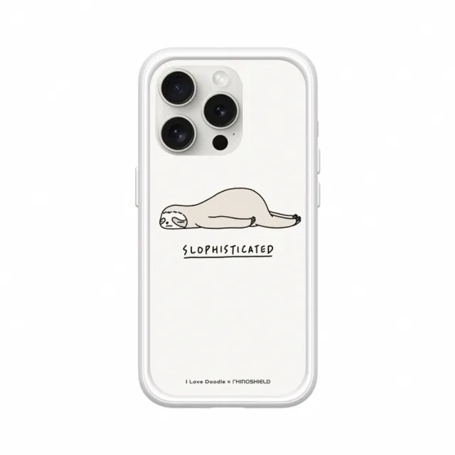 【RHINOSHIELD 犀牛盾】iPhone 14/Plus/Pro/Max Mod NX MagSafe兼容 手機殼/樹懶(I Love Doodle)