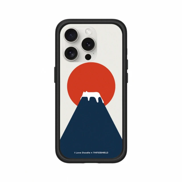 RHINOSHIELD 犀牛盾 iPhone 13 mini/Pro/Max Mod NX MagSafe兼容 手機殼/富士山(I Love Doodle)