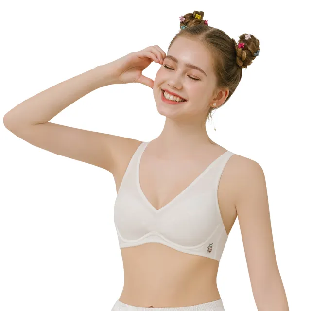 【EASY SHOP】Audrey Junior-甜點公主超軟鋼圈少女內衣(白)
