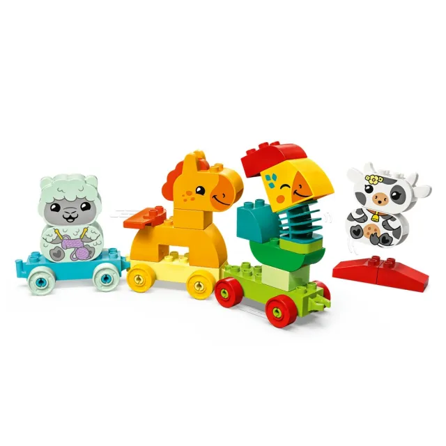 【LEGO 樂高】得寶系列 10412 動物火車(學齡前玩具 幼兒積木 大顆粒 DIY積木)