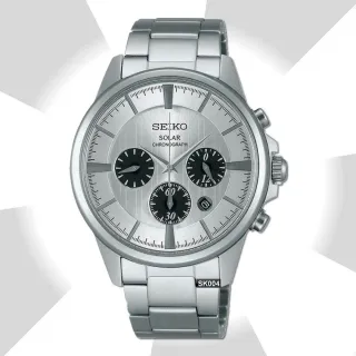 【SEIKO 精工】限量款 SOLAR太陽能/魯邦三世3號計時腕錶41㎜-加高級錶盒 經銷商S6(SBPY043J1/V175-0AG0S)