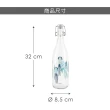 【EXCELSA】扣式密封玻璃水瓶 魷魚1L(水壺)