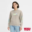 【LEVIS 官方旗艦】女款 寬鬆版大學T / 漸層Logo 熱賣單品 18686-0102