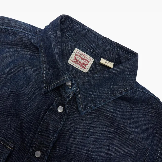 LEVIS 官方旗艦】女款牛仔襯衫/ 精工深藍染水洗熱賣單品16786-0007