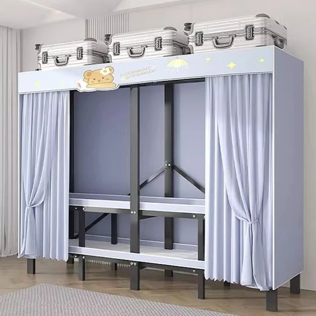 BODEN 莫尼1.5尺鏡面開放式四格收納衣櫃/多功能置物櫃
