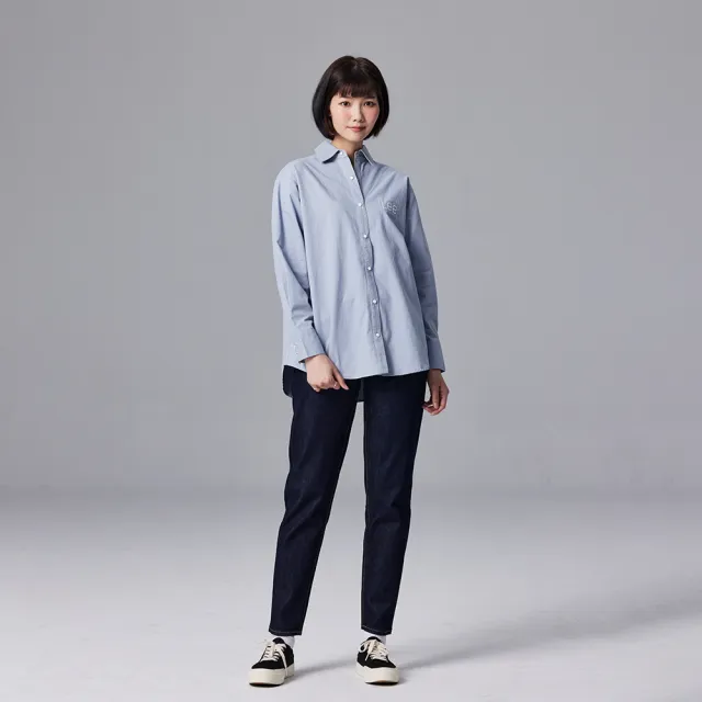 【Lee】出清品-女裝 牛仔褲 / 413 高腰標準小直筒 清水洗(LL990008898)