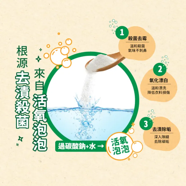 【加倍潔】過碳酸鈉去污粉600gx12包(去漬+殺菌+去霉+消臭+漂白+去螨)