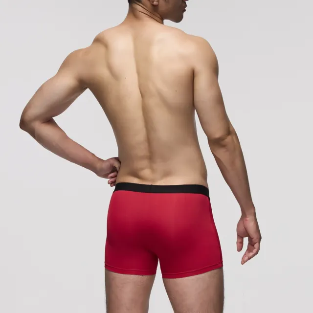 【Mr. DADADO】黑標系列 M-3L貼身中腰四角男內褲 超細纖維-GK6247RB(紳士紅)