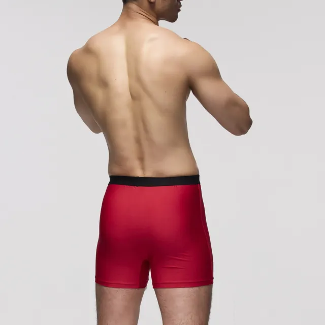 【Mr. DADADO】黑標系列 M-3L寬鬆中腰四角男內褲 超細纖維-GK9247RB(紳士紅)