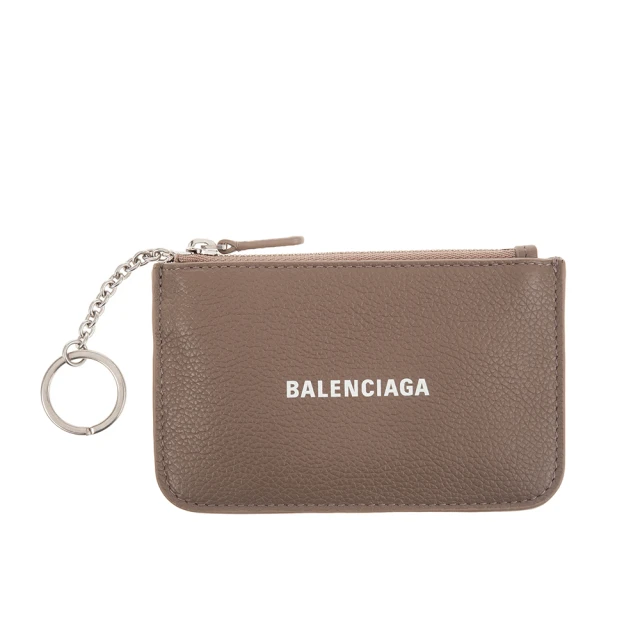Balenciaga 巴黎世家 經典品牌LOGO牛皮拉鍊鑰匙